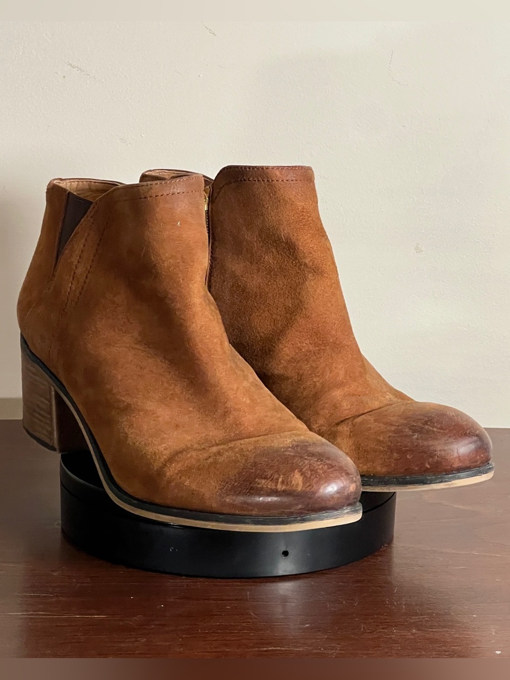 Franco Sarto Melville Heeled Leather Ankle Boot - US 13